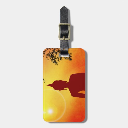 Étiquette À Bagage Bouddha (Devant Vertical)