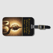 Étiquette À Bagage Bouddha avec fleur de lotus (Devant Horizontal)