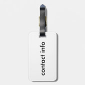 Étiquette À Bagage bouddha bleu (Dos Vertical)