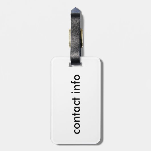 Étiquette À Bagage bouddha bleu (Dos Vertical)