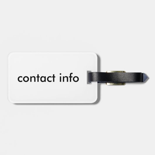 Étiquette À Bagage bouddha bleu (Dos horizontal)