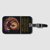 Étiquette À Bagage Bouddha calme méditant dans cosmos (Devant Horizontal)