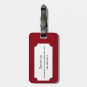 Étiquette À Bagage Bouddhisme : Double hache (Dos Vertical)