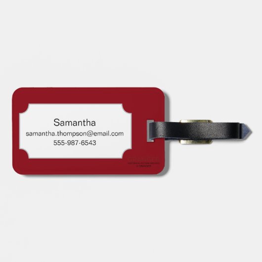 Étiquette À Bagage Bouddhisme : Double hache (Dos horizontal)