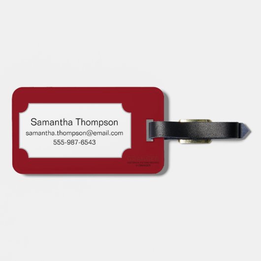 Étiquette À Bagage Bouddhisme : Double hache (Dos horizontal)