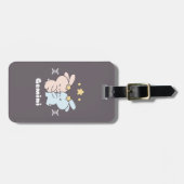 Étiquette À Bagage Bouddles Gemini Bunnies - Harmonie Zodiac (Devant horizontal)