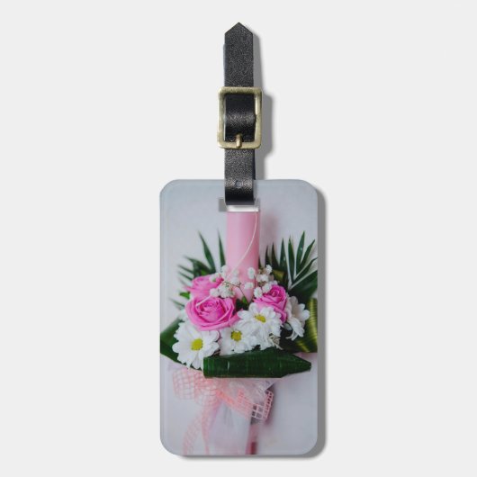 Étiquette À Bagage Bougie de baptême (Devant Vertical)