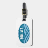 Étiquette À Bagage Boulder Colorado Extérieur (Devant Vertical)