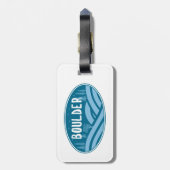 Étiquette À Bagage Boulder Colorado Extérieur (Dos Vertical)