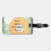 ÉTIQUETTE À BAGAGE BOULE DE BILLARDS NUMÉRO 5 (Dos horizontal)