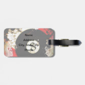 ÉTIQUETTE À BAGAGE BOULE DE BILLARDS NUMÉRO 8 (Dos horizontal)