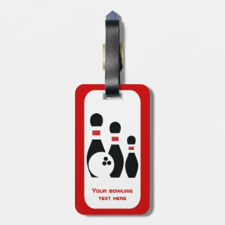 Étiquette À Bagage Boule de bowling et broches personnalisées