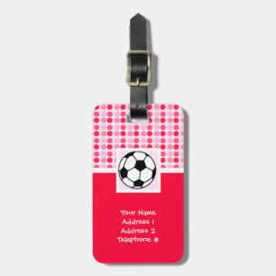Étiquette À Bagage Boule de soccer mignonne