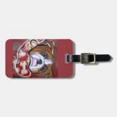 Étiquette À Bagage Bouledogue     (Devant horizontal)