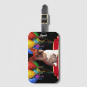 Étiquette À Bagage Bouledogue français ballon French Bulldog (Devant Vertical)