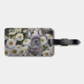 Étiquette À Bagage Bouledogue français coeur French Bulldog (Dos horizontal)
