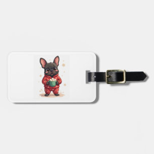 Étiquette À Bagage Bouledogue français Cozy Cocoa