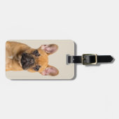 Étiquette À Bagage Bouledogue français mignon (Devant horizontal)
