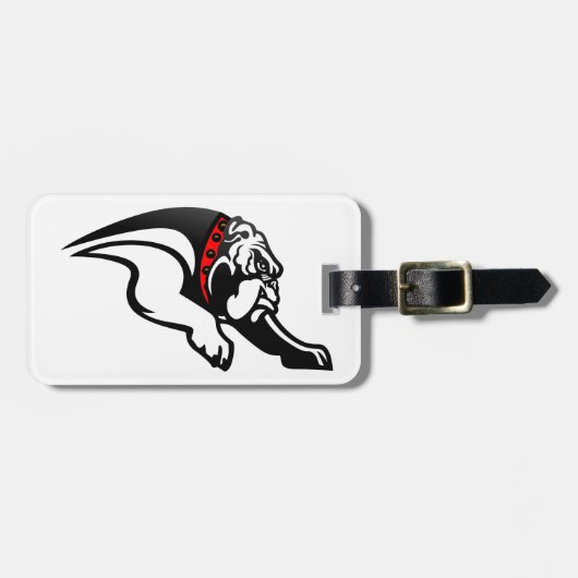 Étiquette À Bagage Bouledogues 1 (Devant horizontal)