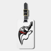 Étiquette À Bagage Bouledogues 1 (Devant Vertical)