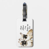 Étiquette À Bagage Bouledogues français (Dos Vertical)