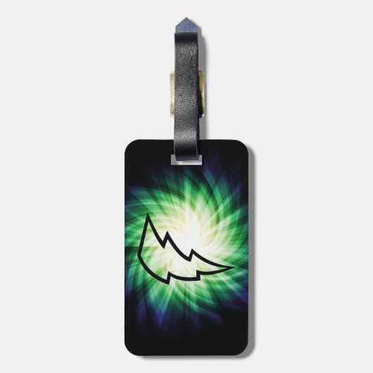 Étiquette À Bagage Boulon éclair (Dos Vertical)