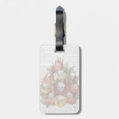 Étiquette À Bagage Bouquet de crânes (Dos Vertical)