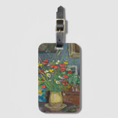 Étiquette À Bagage Bouquet de Fleurs | Albert André (Devant Vertical)