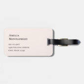 Étiquette À Bagage Bouquet de fleurs Boho et Dreamcatcher (Dos horizontal)