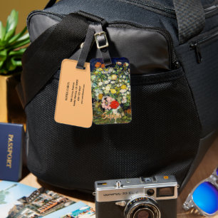 Étiquette À Bagage Bouquet de fleurs dans un vase de Vincent Van Gogh