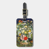 Étiquette À Bagage Bouquet de fleurs dans un vase de Vincent Van Gogh (Devant Vertical)