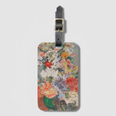 Étiquette À Bagage Bouquet de fleurs d'été | August Rieger (Devant Vertical)