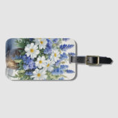 Étiquette À Bagage Bouquet de fleurs Elégante aquarelle (Devant Horizontal)