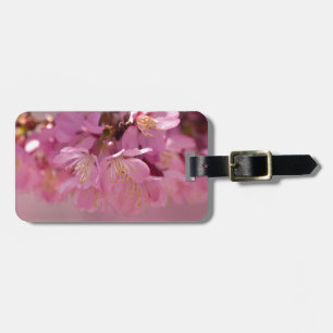 Étiquette À Bagage Bouquet délicat de fleurs de cerisier Sakura rose