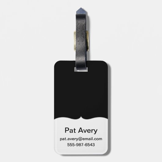 Étiquette À Bagage Bouquet des fleurs (Dos Vertical)