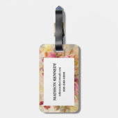 Étiquette À Bagage Bouquet des roses (Dos Vertical)