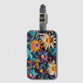 Étiquette À Bagage Bouquet en floraison : Papier floral moulu (Devant Vertical)