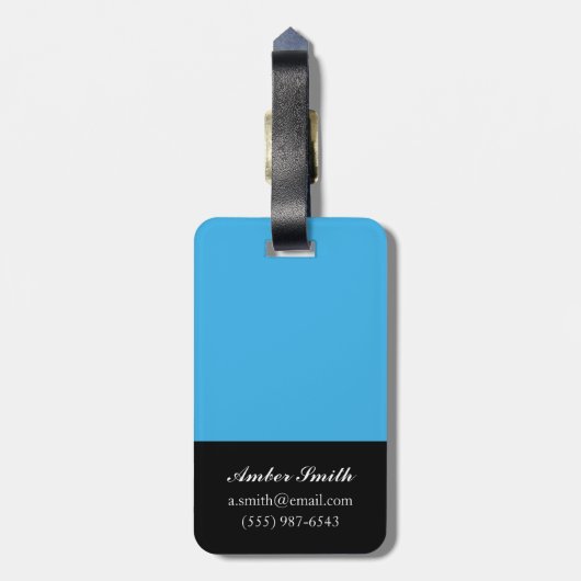 Étiquette À Bagage Bouquet en frontière III (Dos Vertical)