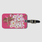 Étiquette À Bagage Bouquet Fleur sauvage Aquarelle rose (Devant Horizontal)