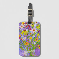 Bouquet Fleur sauvage Aquarelle violet