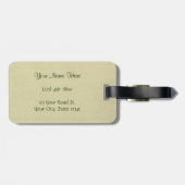 Étiquette À Bagage Bouquet peint vintage (Dos horizontal)