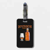 Étiquette À Bagage Bourbon aide à boire de l'alcool amusant (Dos Vertical)