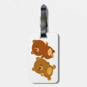 Étiquette À Bagage Bours de dessin mignonnes facétieuses (Dos Vertical)