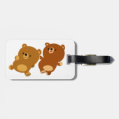 Étiquette À Bagage Bours de dessin mignonnes facétieuses (Dos horizontal)