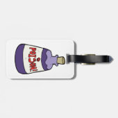 Étiquette À Bagage Bouteille Violette De Poison (Dos horizontal)