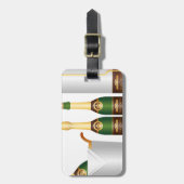 Étiquette À Bagage bouteilles de champagne (Devant Vertical)
