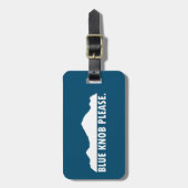 Étiquette À Bagage Bouton bleu s'il vous plaît (Devant Vertical)