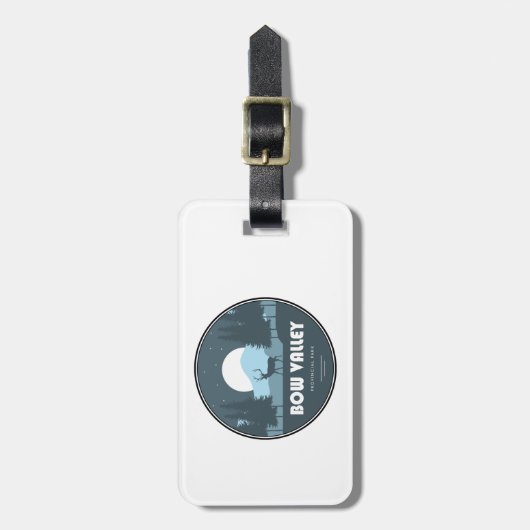 Étiquette À Bagage Bow Valley Provincial Park Deer (Devant Vertical)