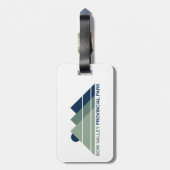 Étiquette À Bagage Bow Valley Provincial Park Mountain Sun (Dos Vertical)