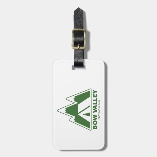 Étiquette À Bagage Bow Valley Provincial Park Mountains Camping (Devant Vertical)